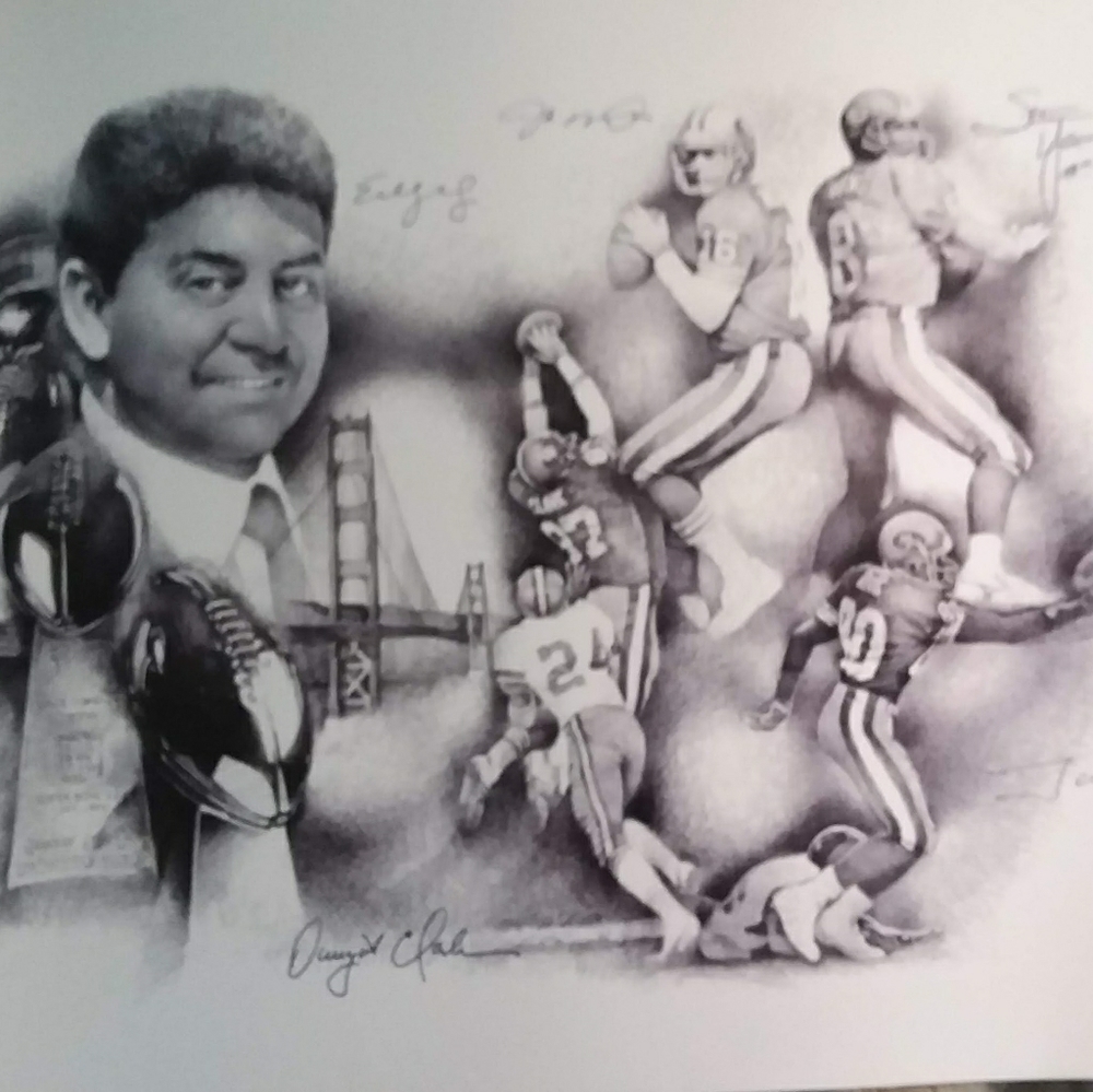 Bill Dotson SF 49ers Poster